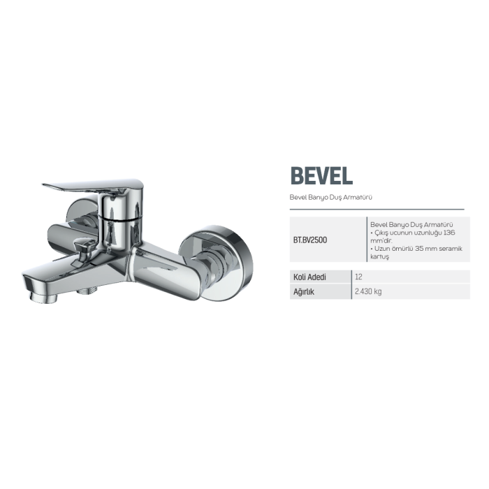 CREAVIT BEVEL BANYO ARMATÜRÜ BV2500