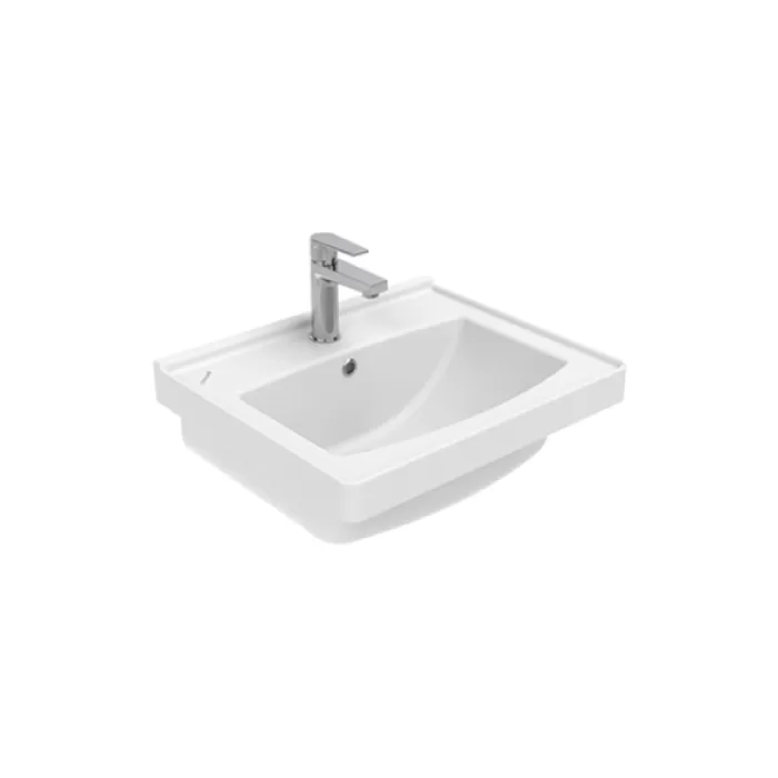 CREAVIT SERA ETAJERLİ 55 CM LAVABO TF155