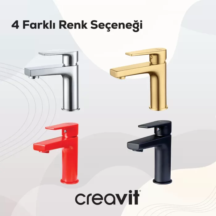 CREAVIT SHARP LAVABO ARMATÜRÜ KROM SR1500