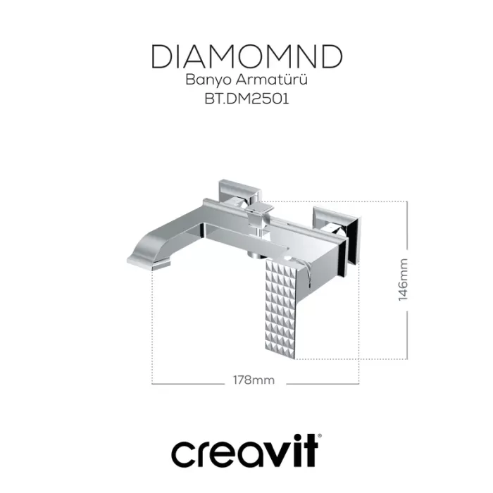 CREAVIT DIAMOND BANYO BATARYASI DM2501