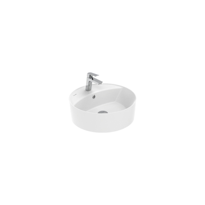 CREAVIT NICE TEZGAH ÜZERİ DELİKLİ LAVABO 45 CM BEYAZ NC046