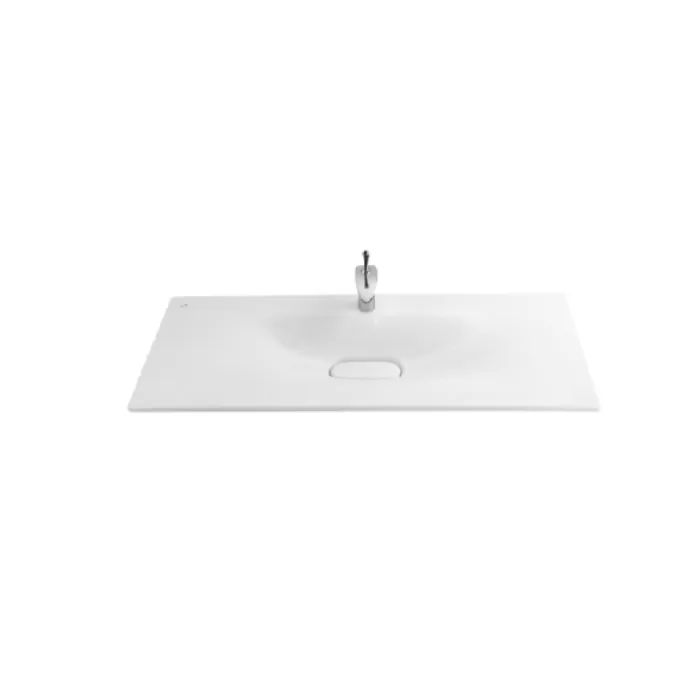 CREAVIT DROP ETAJERLİ LAVABO BEYAZ 120 CM DP120