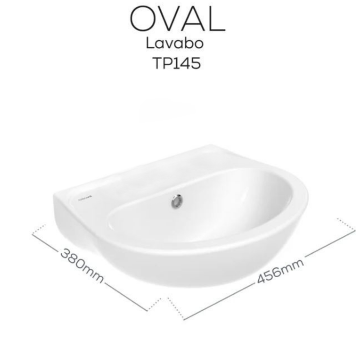 CREAVIT OVAL LAVABO 36X45CM DELİKSİZ TP145