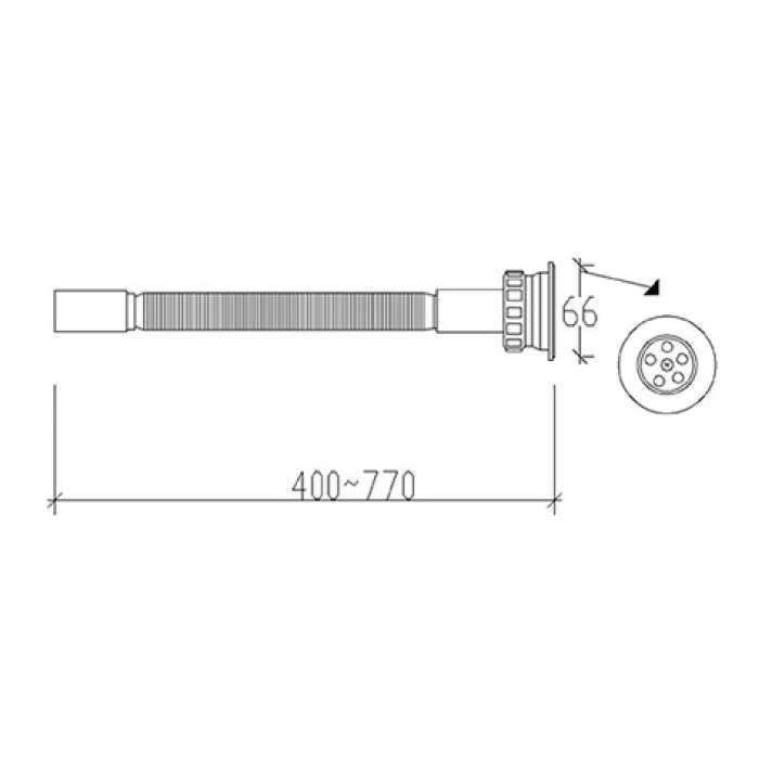 TEMA LAVABO SİFONU KÖRÜKLÜ 50 ÇIKIŞLI 92002