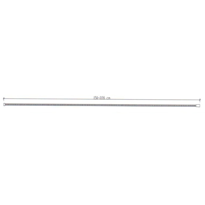 TEMA UZAYAN DUŞ SPİRALİ 150-220 CM KROM POŞETLİ 54001