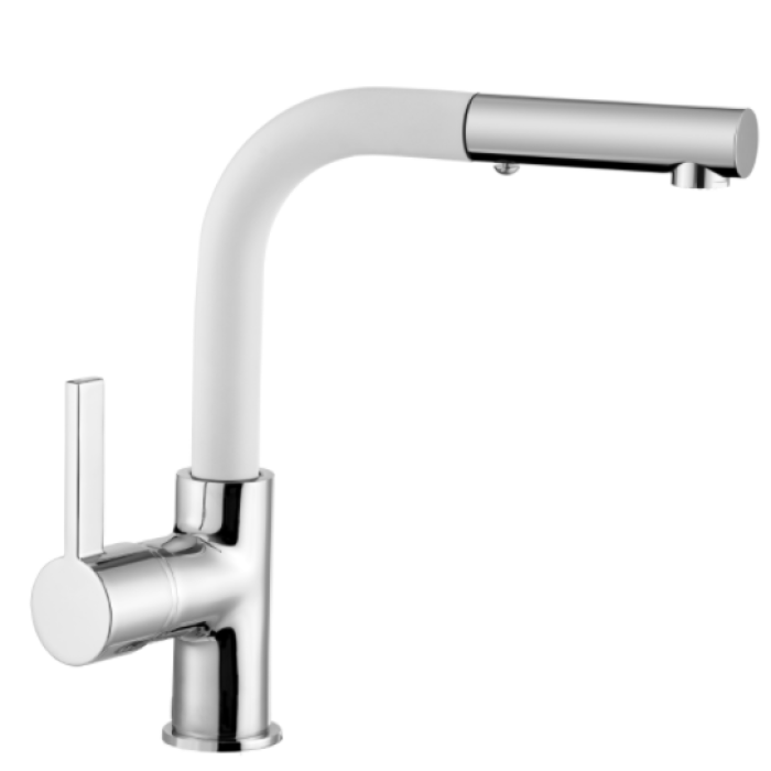 MARMORIN SWARM WHITE ALABASTER SPİRALLİ EVİYE BATARYASI BEYAZ