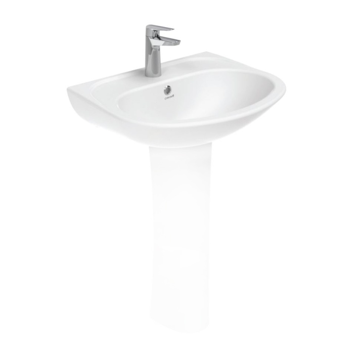 CREAVIT PITTA LAVABO 45 X 55 CM BEYAZ PA055 BATARYA DELİKLİ