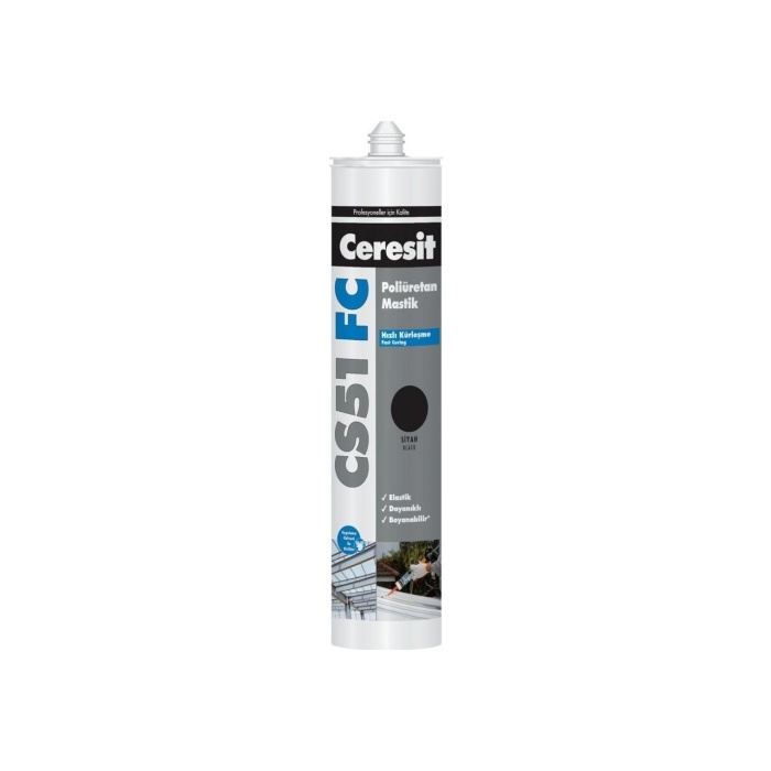 CERESIT POLİÜRETAN MASTİK CS - 51 SİYAH 280 GR KARTUŞ