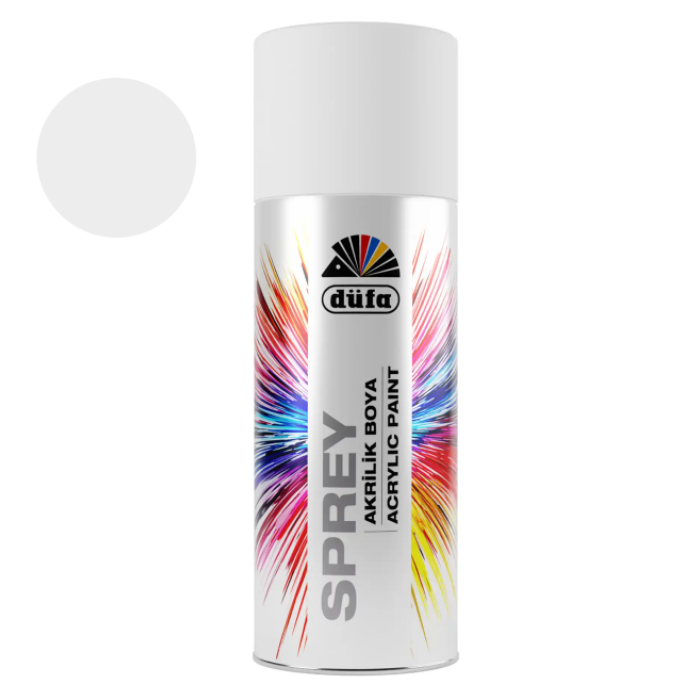 DÜFA SPREY AKRİLİK DÜZ MAT BEYAZ 400 ML.(501)