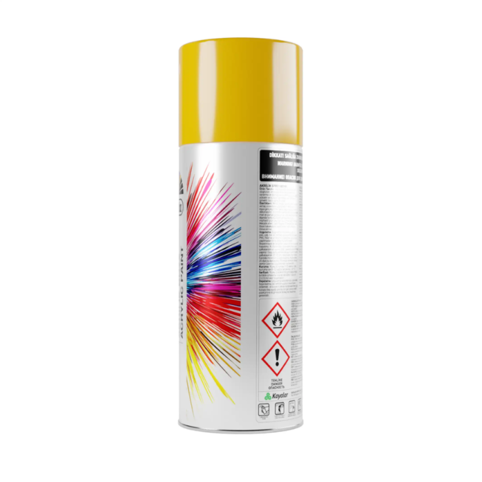 DÜFA SPREY AKRİLİK DÜZ KROM SARI 400 ML ( 1023 )