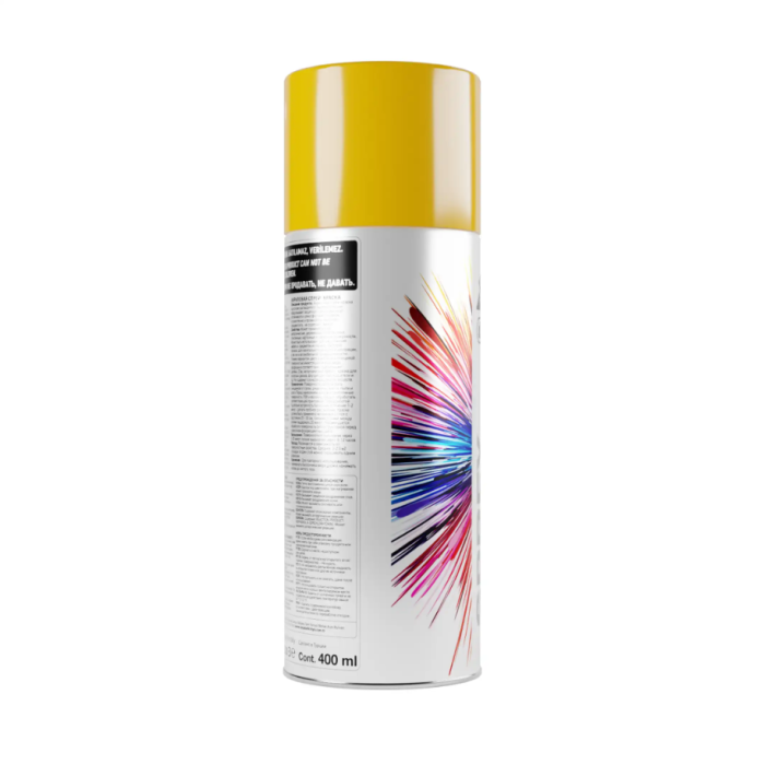 DÜFA SPREY AKRİLİK DÜZ KROM SARI 400 ML ( 1023 )