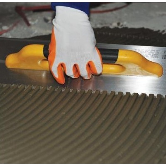DEKOR 432 SERAMİK MALASI 10 X 10 MM 40 CM PASLANMAZ ÇELİK PLASTİK KAPALI SAPLI