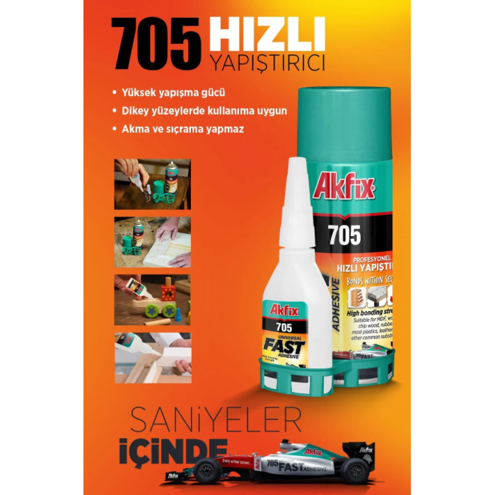 HIZLI YAPIŞTIRICI MDF KİT 400 ML AKFİX