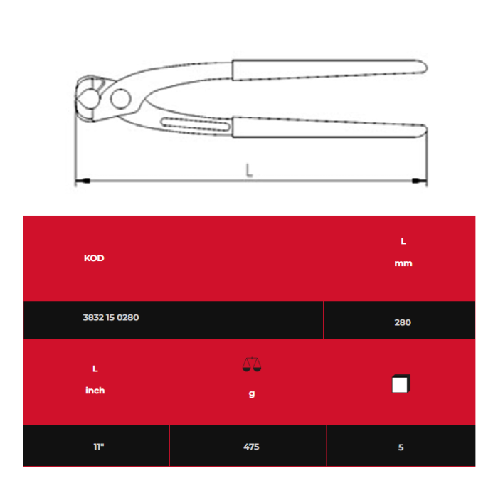 ELTA BETONCU KERPETENİ 11 = 280 MM / 3832 - 15 0280