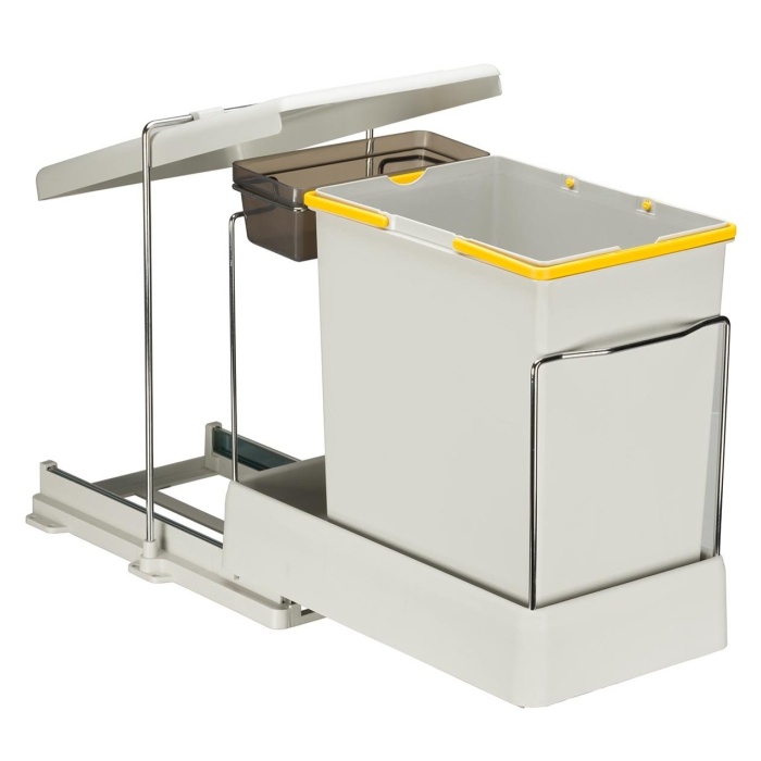 PELİKAN CARRIER DOLAP İÇİ RAYLI OTOMATİK ÇÖP KOVASI ( 20 + 1 LT ) - AÇIK GRİ