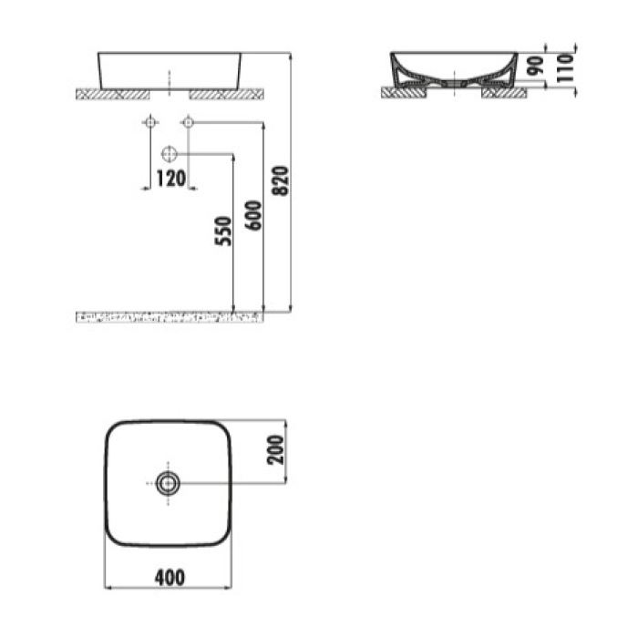 CREAVIT ULTRA ÇANAK LAVABO 40 CM BEYAZ UL040