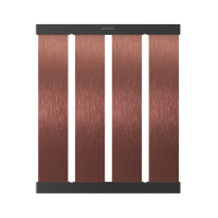 SCHOCK TASARIM DAMLAMA RAFI 336 X 392 X 12 MM STAINLESS STEEL / BRUSHED BLACK METALLIC / COPPER 