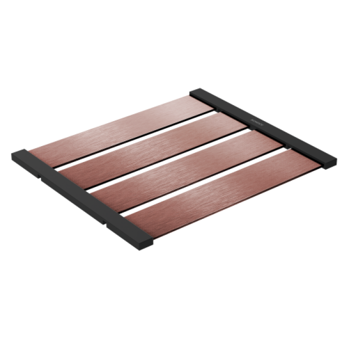SCHOCK TASARIM DAMLAMA RAFI 336 X 392 X 12 MM STAINLESS STEEL / BRUSHED BLACK METALLIC / COPPER 