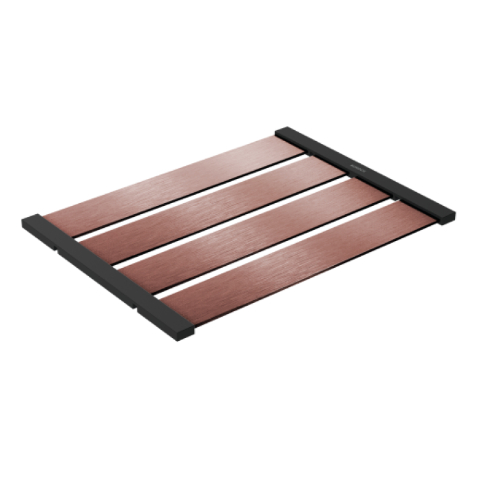 SCHOCK TASARIM DAMLAMA RAFI 336 X 480 X 12 MM COPPER / BRUSHED BLACK METALLIC / STAINLESS STEEL 