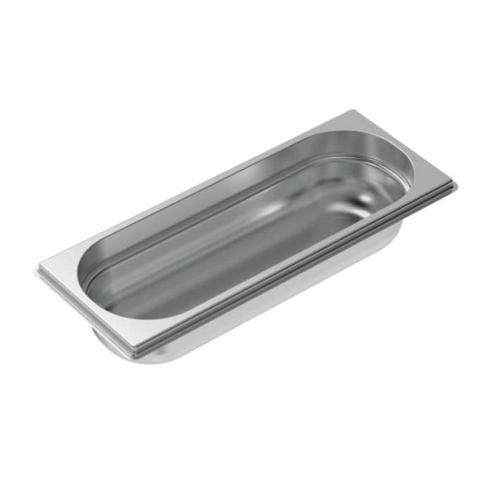 SCHOCK ARA SÜZGEÇ / GASTRONOM 2/8 BRUSHED STAINLESS STEEL LOOK ALUMINUM / PASLANMAZ ÇELİK GÖRÜNÜMLÜ ALÜMİNYUM - 629061