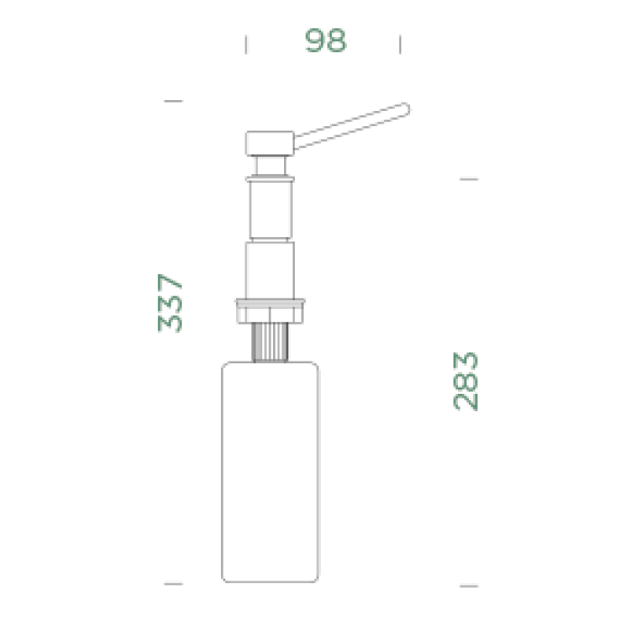SCHOCK AMUR SIVI SABUNLUK / SABUN DİSPENSERİ METALLIC - 629014