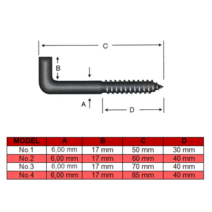 ŞOFBEN VE TERMOSİFON MONTAJ ÇİVİSİ NO: 3  5,8 X 70 MM - 10 ADET