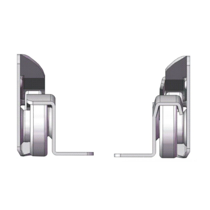 SAMET STANDART ÇEKMECE RAYI PLASTİK TEKERLEKLİ 40 CM / 400 MM