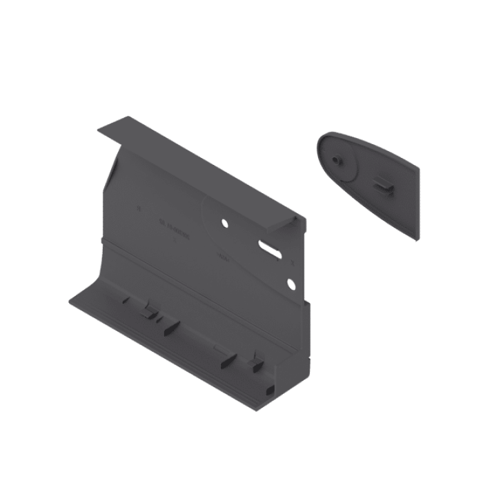 BLUM AVENTOS HF / HS / HL TOP KALKAR GÜÇ ÜNİTESİ KAPAĞI SAĞ KOYU GRİ - 22K8001 R