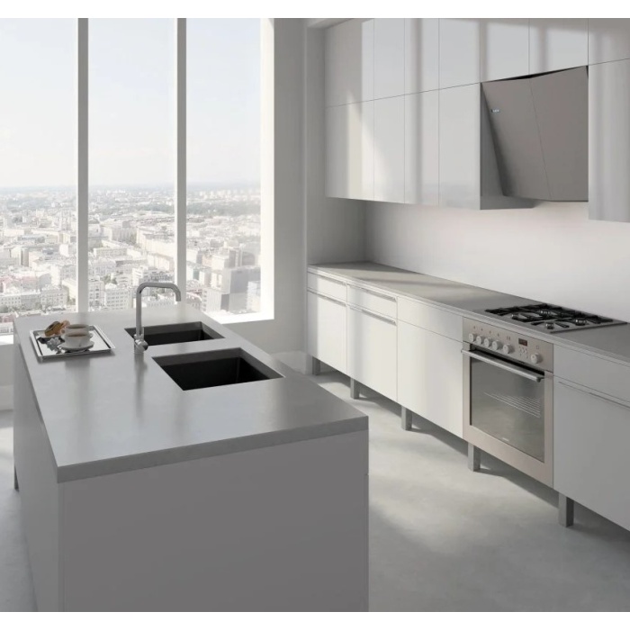 MARMORIN FADO 560 GRANİT EVİYE 1 GÖZLÜ DAMLALIKSIZ METALLIC BLACK METALİK SİYAH