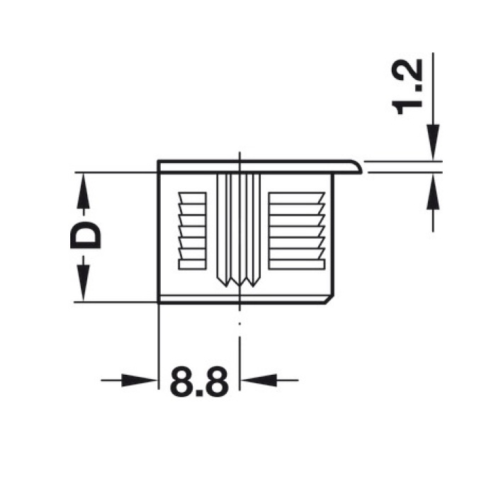 HÄFELE RAFIX 20 BAĞLANTI GÖVDESİ ZAMAK 16 MM