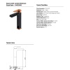 NEWARC AQUA ÇANAK TİPİ LAVABO BATARYASI SİYAH/ PARLAK BAKIR 941001BS