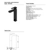 NEWARC AQUA ÇANAK TİPİ LAVABO BATARYASI SİYAH 941001B