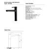 NEWARC DOMİNO ÇANAK TİPİ LAVABO BATARYASI SİYAH 971001B