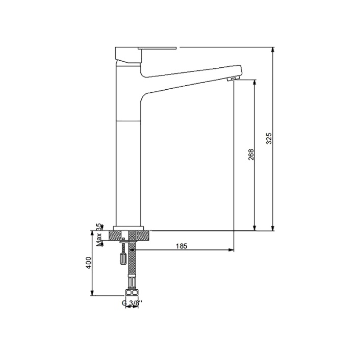 NEWARC DOMİNO ÇANAK TİPİ LAVABO BATARYASI 971001