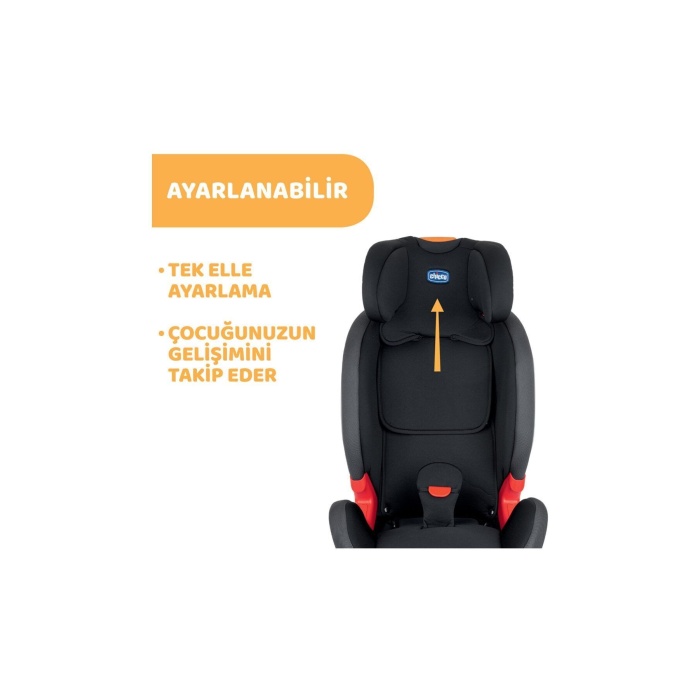 Youniverse Fix 1 2 3 Oto Koltuğu (9 - 36 Kg) - Black