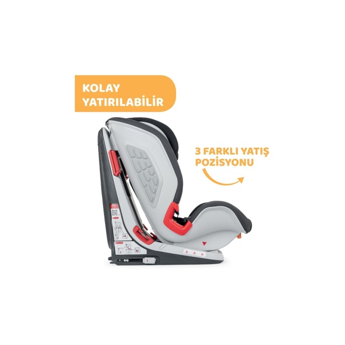 Youniverse Fix 1 2 3 Oto Koltuğu (9 - 36 Kg) - Black