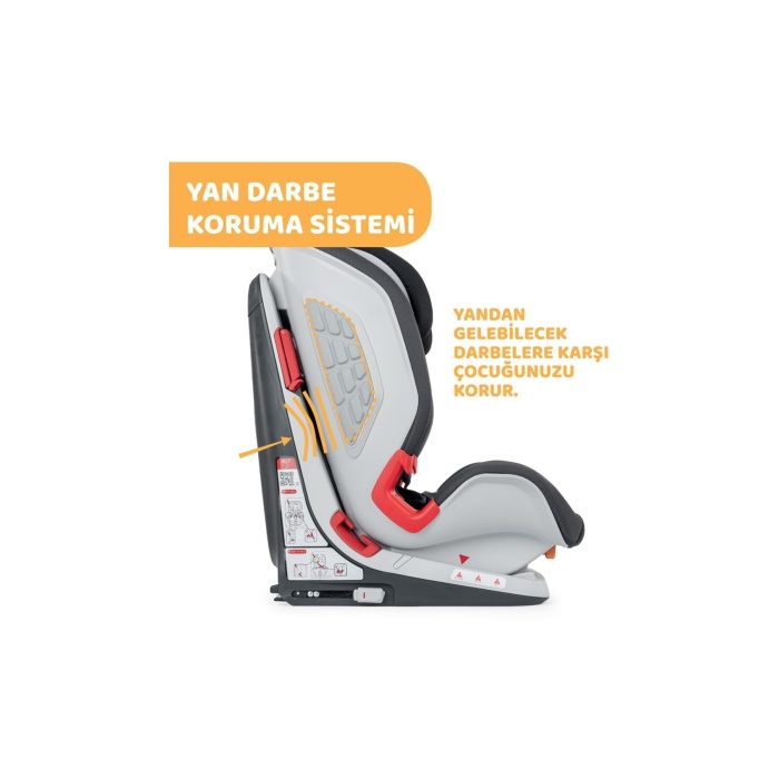 Youniverse Fix 1 2 3 Oto Koltuğu (9 - 36 Kg) - Black