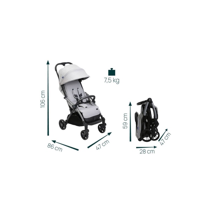 Goody Xplus Bebek Arabası - Pearl Grey