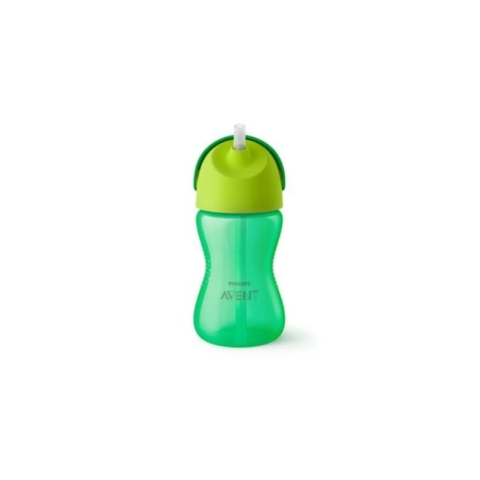 Yeşil Pipetli Bardak 300 ml Yeni Model