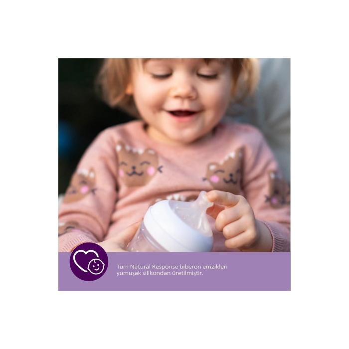 Doğal Tepkili Natural Response 2li Biberon Emziği No:3 1 Ay