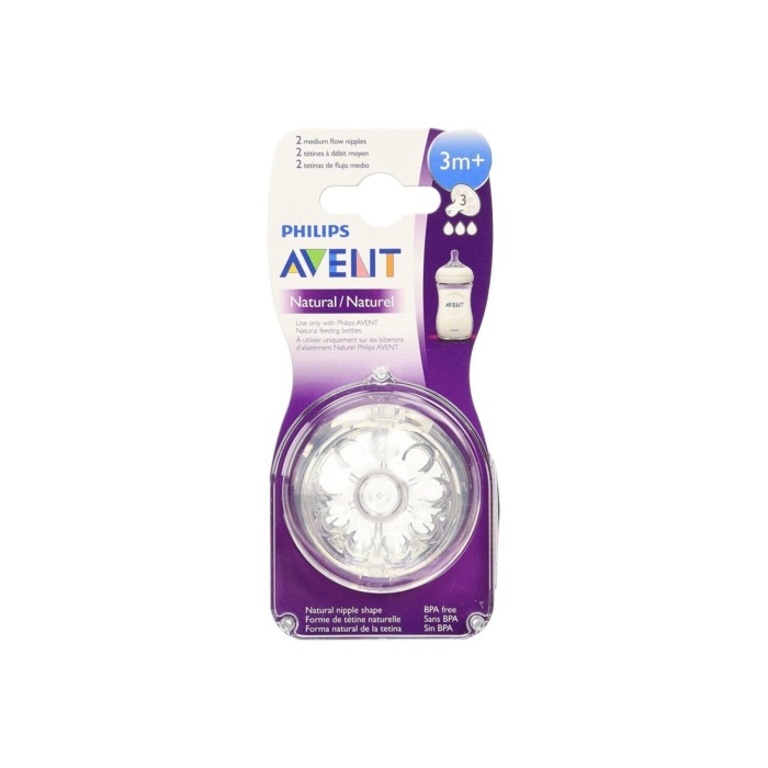 Philips Natural Biberon Emziği 3 Biberon Ucu 3m+ Ve 2 Li (3 Delik)