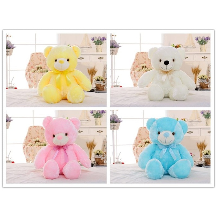GlowBear™ – Renk Değiştiren LED Işıklı Peluş Ayıcık | Gece Lambalı Oyuncak