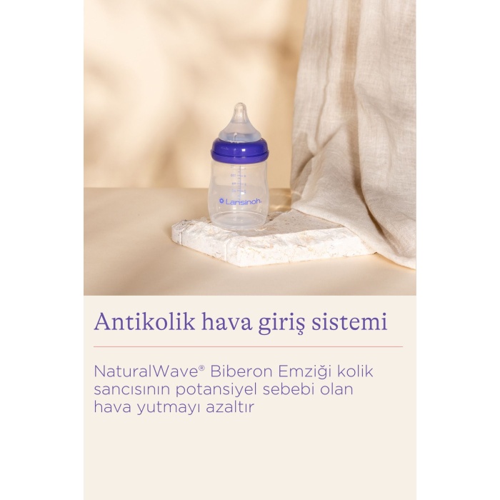 2 X 160 ml Biberon ve NaturalWave® Biberon Emziği (1 Ay+)