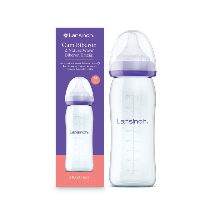 240 ml Cam Biberon ve NaturalWave® Biberon Emziği