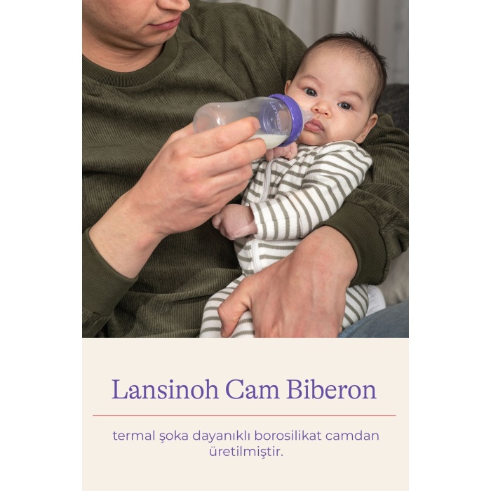 240 ml Cam Biberon ve NaturalWave® Biberon Emziği