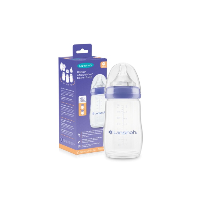 240 ml Biberon ve NaturalWave® Biberon Emziği (3 Ay+)