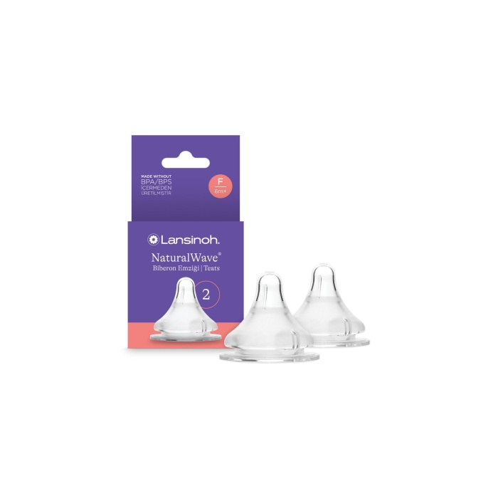 NaturalWave® 2li Biberon Emziği Hızlı Akışlı (6 Ay+)