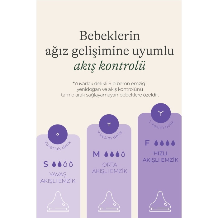 NaturalWave® 2li Biberon Emziği Orta Akışlı (3 Ay+)