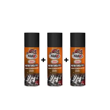 TRAX Susuz Motor Temizleme Spreyi Motor Parlatıcı Sprey 500 Ml 3 ADET