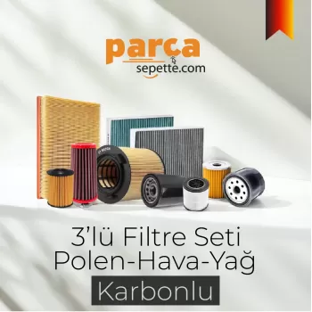 Toyota Auris 1.6 Filtre Bakım Seti 2008-2018 3lü Karbonlu
